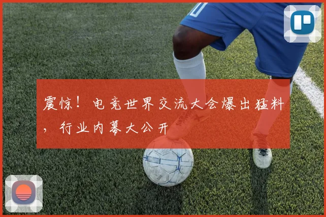 震惊！电竞世界交流大会爆出猛料，行业内幕大公开